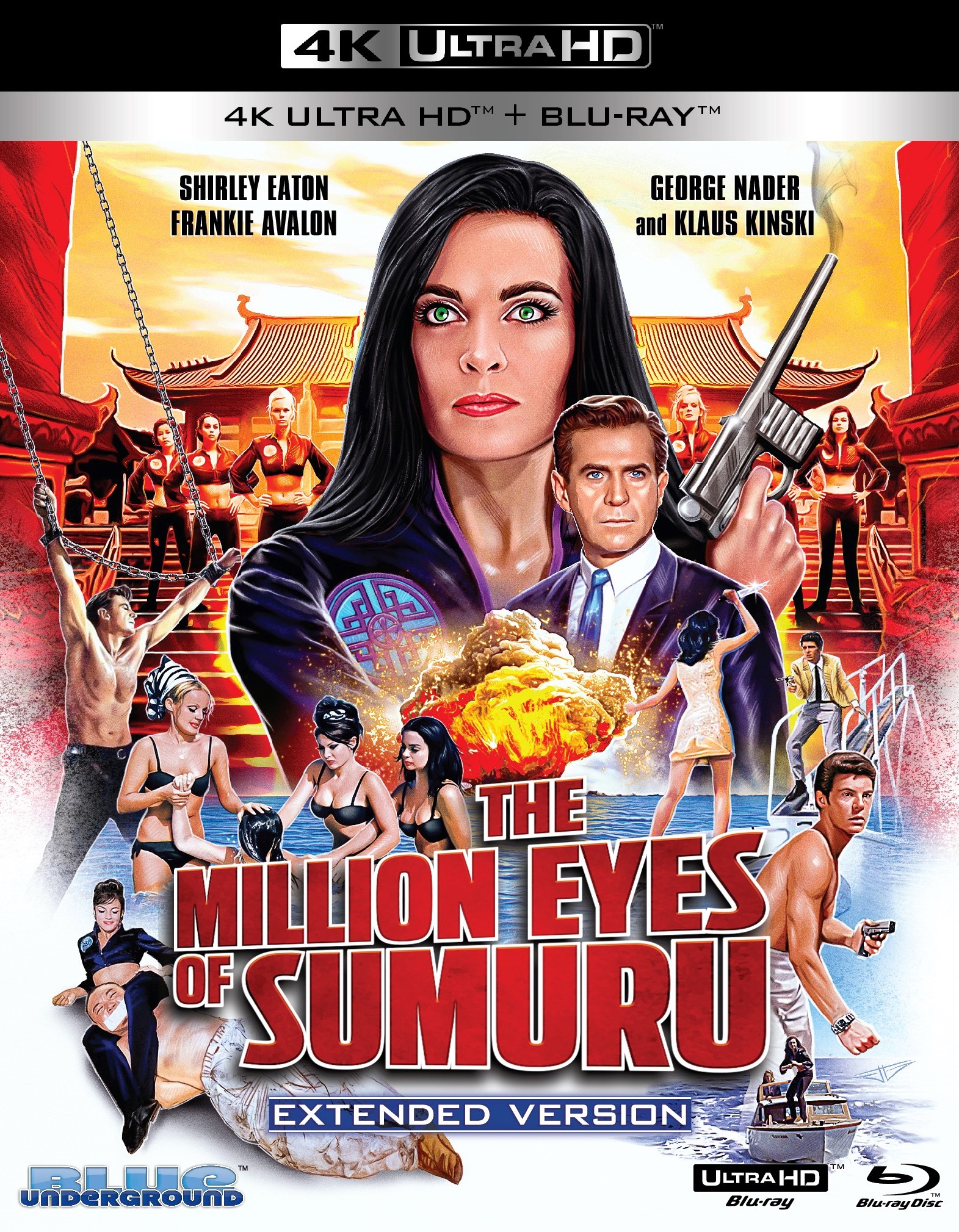 The Million Eyes of Sumuru (Blue Underground) (4k UHD / Blu-Ray All Region)