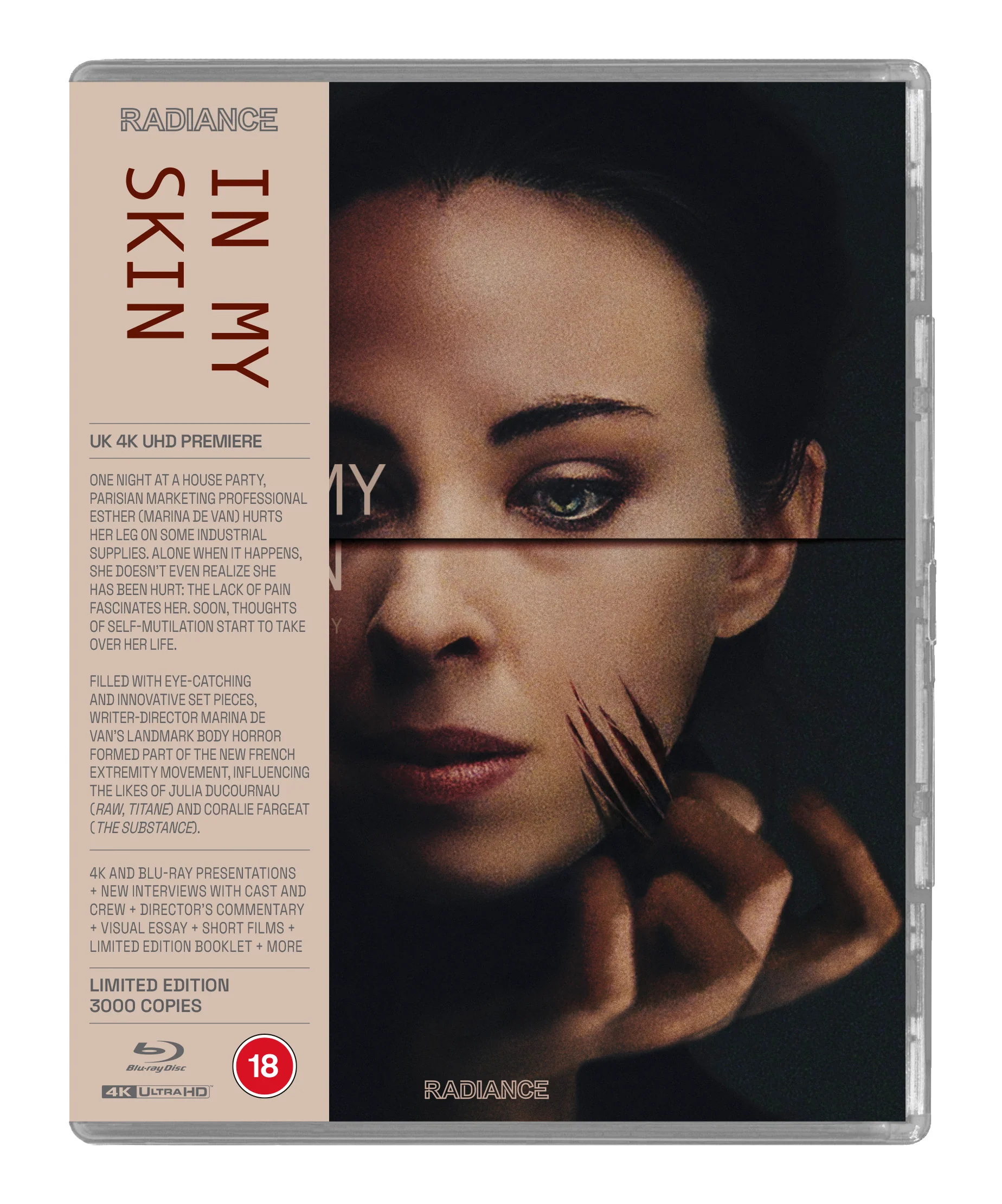 (UK) In My Skin (LE Radiance Films UK) (4k UHD All Region / Blu-ray Region B)