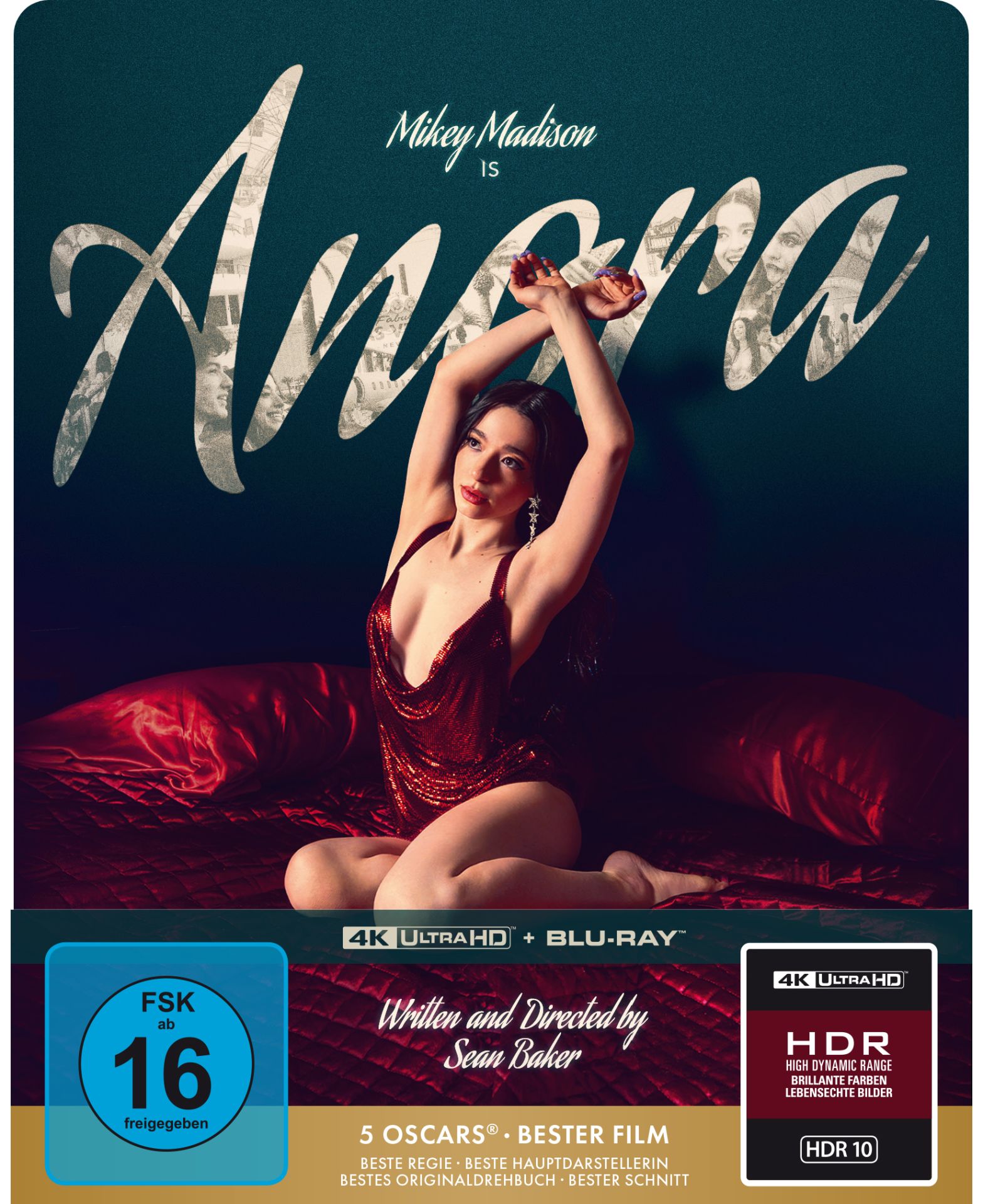(Steelbook) Anora (4k UHD All Region / Blu-Ray Region B)