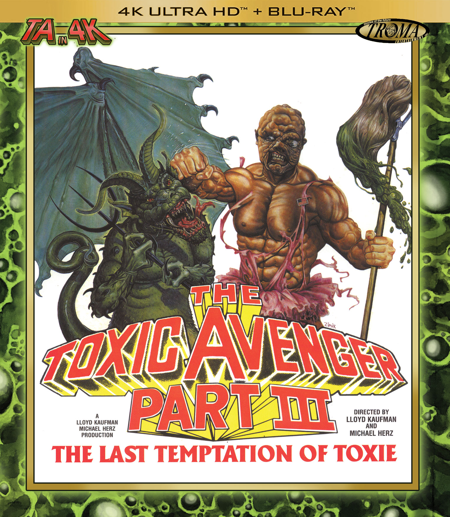 Toxic Avenger Part III: The Last Temptation of Toxie (Troma) (4k UHD / Blu-Ray All Region)