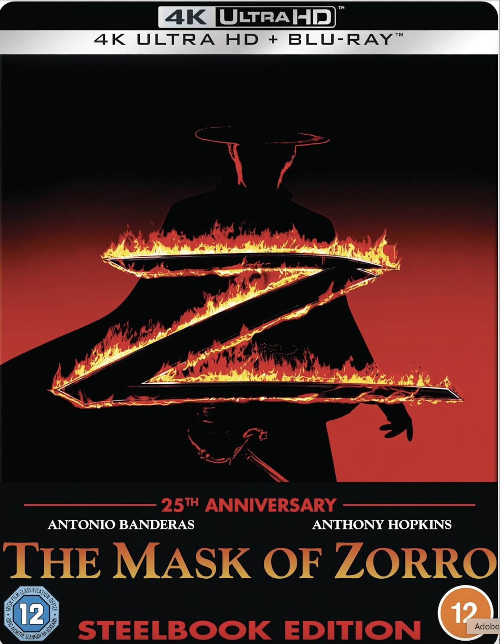 Mask of Zorro (Steelbook 4k UHD All Region / Blu-Ray Region B)