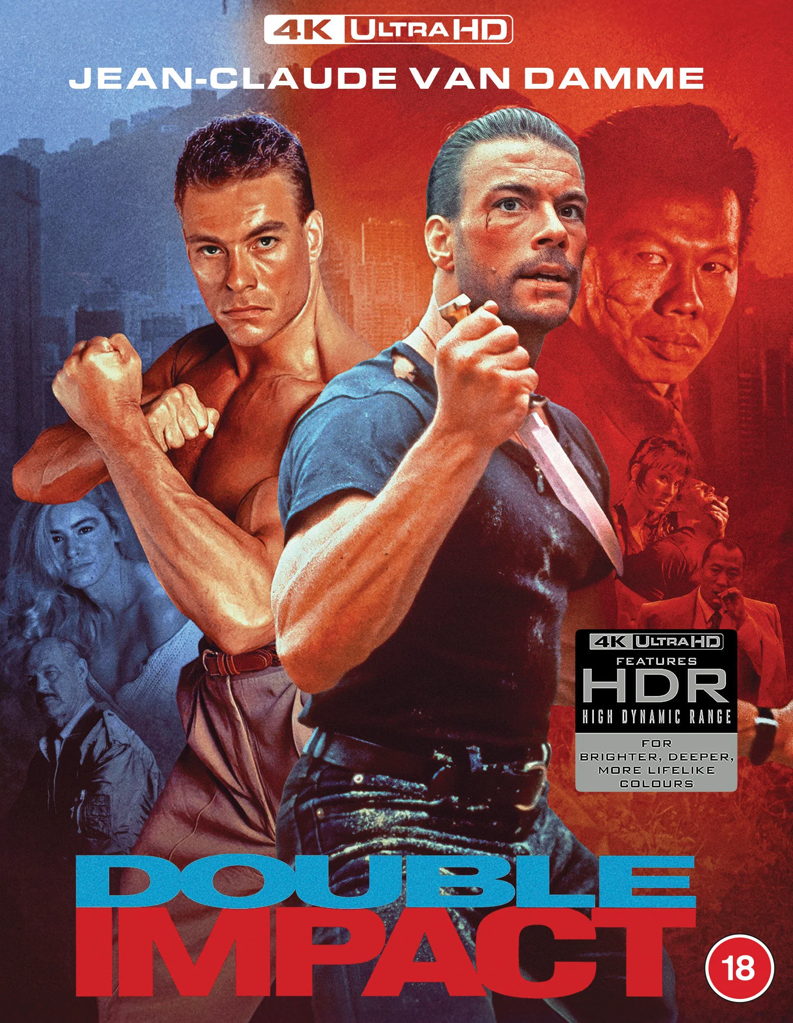 (88 UK) Double Impact (LE 88 Films UK 4k UHD All Region / Blu-Ray Region B)