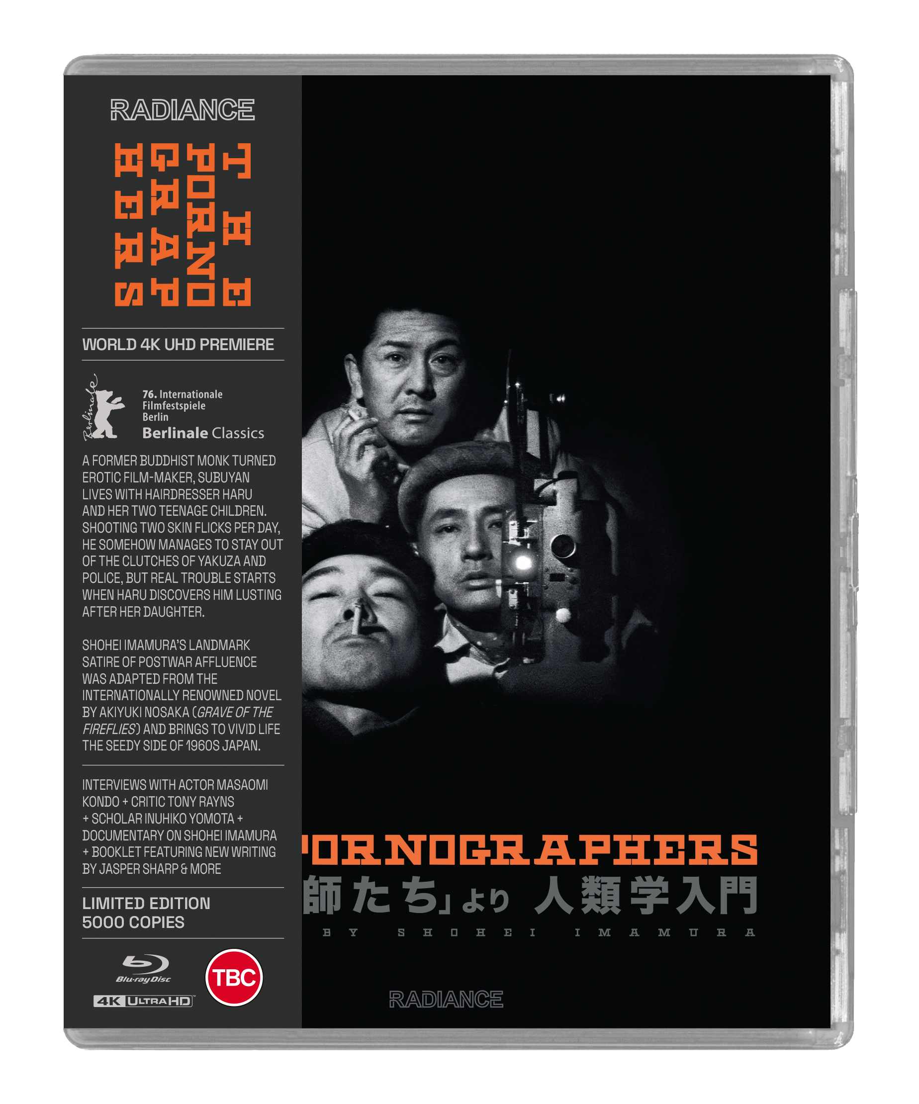 The Pornographers (LE Radiance Films UK) (4k UHD All Region / Blu-Ray Region B) Preorder
